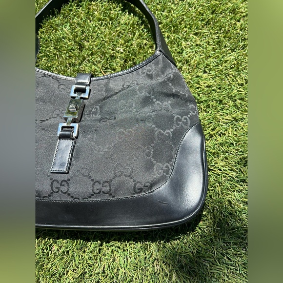 Gucci Jackie black shoulder bag with GG monogram print - Picture 3 of 13